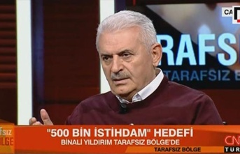 Binali Yıldırım'dan CNN TÜRK canlı yayınında '500 bin istihdam' açıklaması