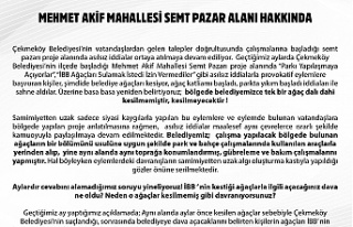 MEHMET AKİF MAHALLESİ SEMT PAZAR ALANI HAKKINDA...